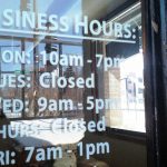 Business Hours of Operation Cut Vinyl Lettering